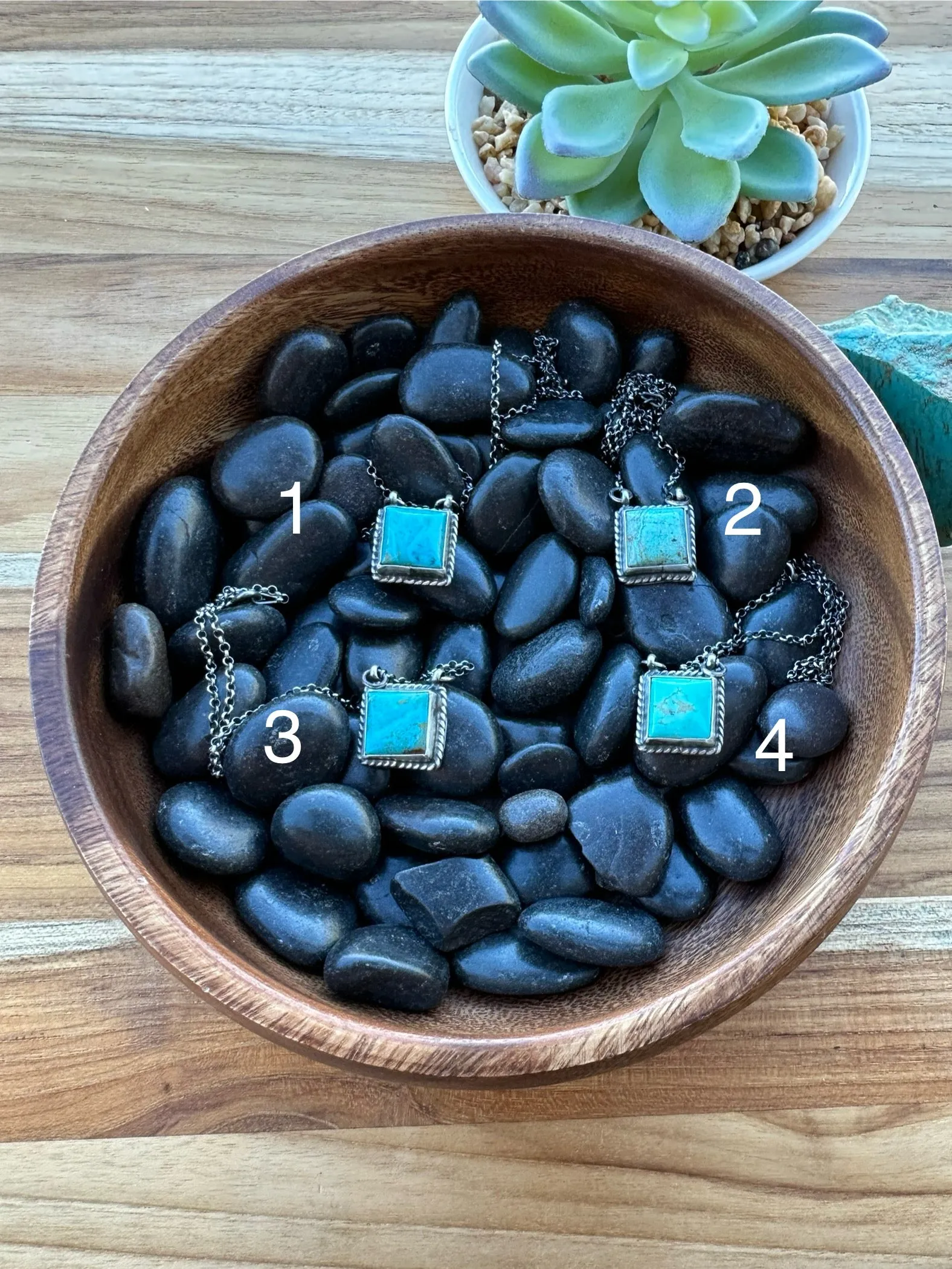 Kingman Square Necklace