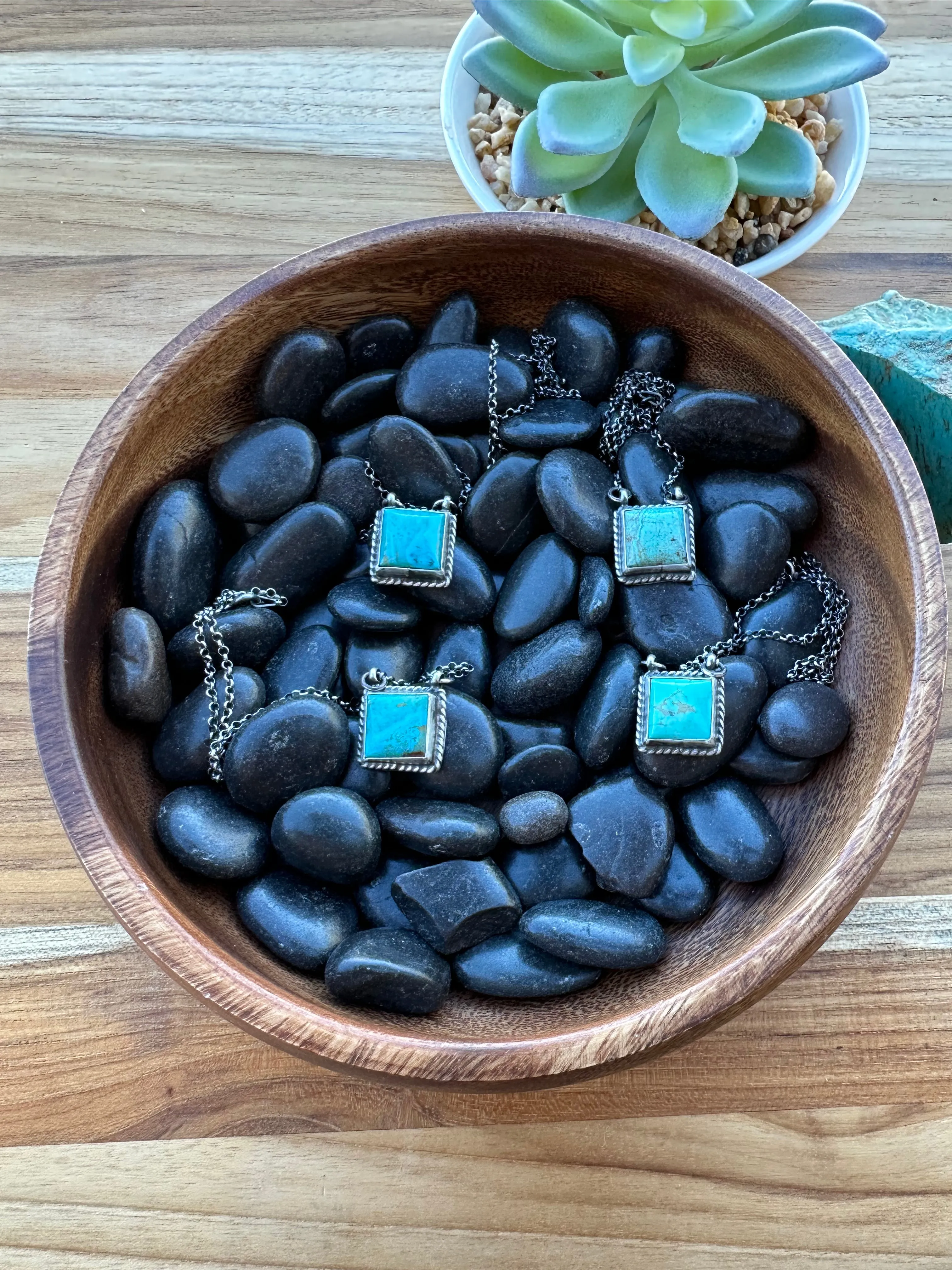 Kingman Square Necklace