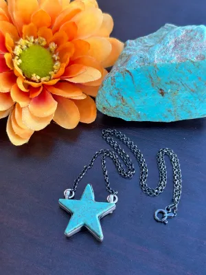 Kingman Turquoise Star Necklace