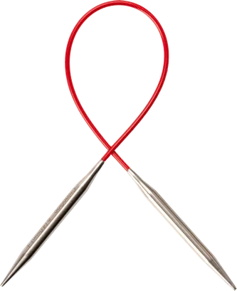 Knit RED 9" (23 cm) Circular Needle