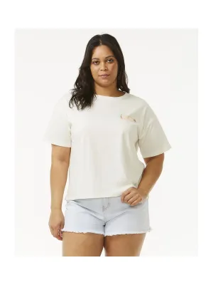 Koszulka RIP CURL Tiki Tropics Relaxed Tee biały