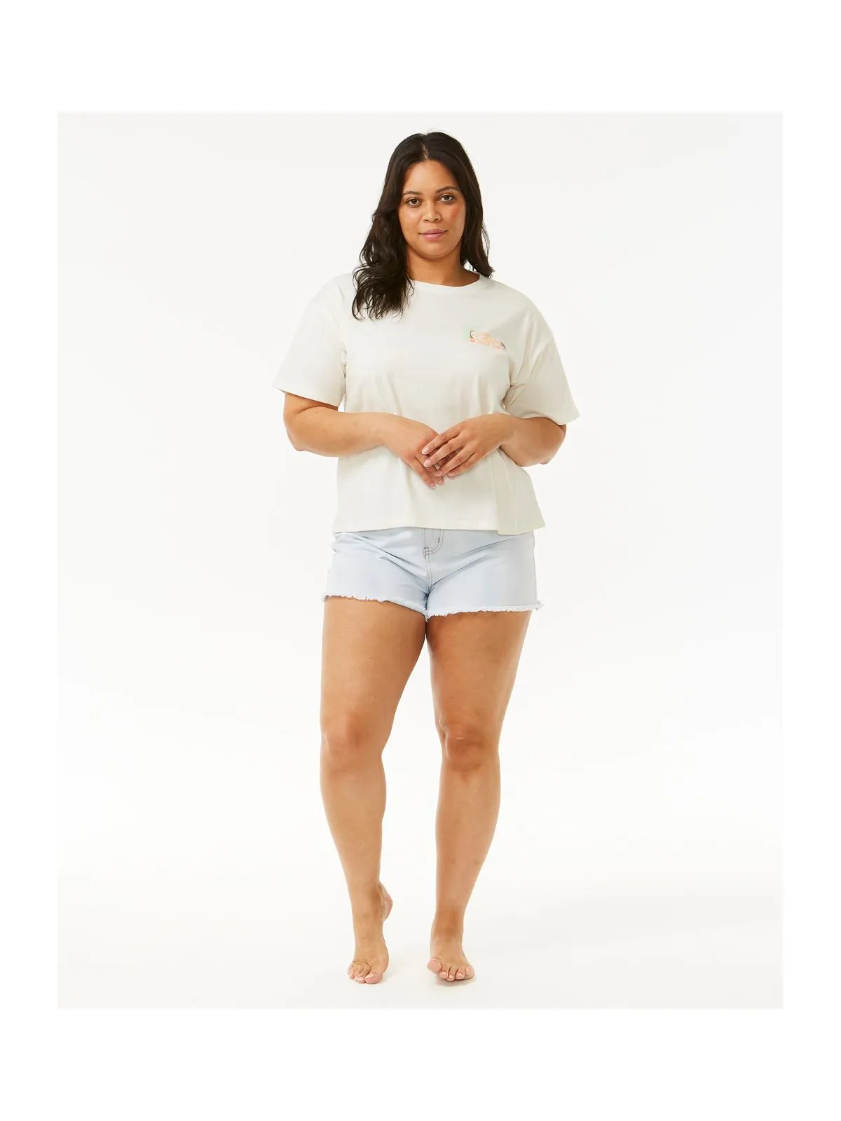 Koszulka RIP CURL Tiki Tropics Relaxed Tee biały