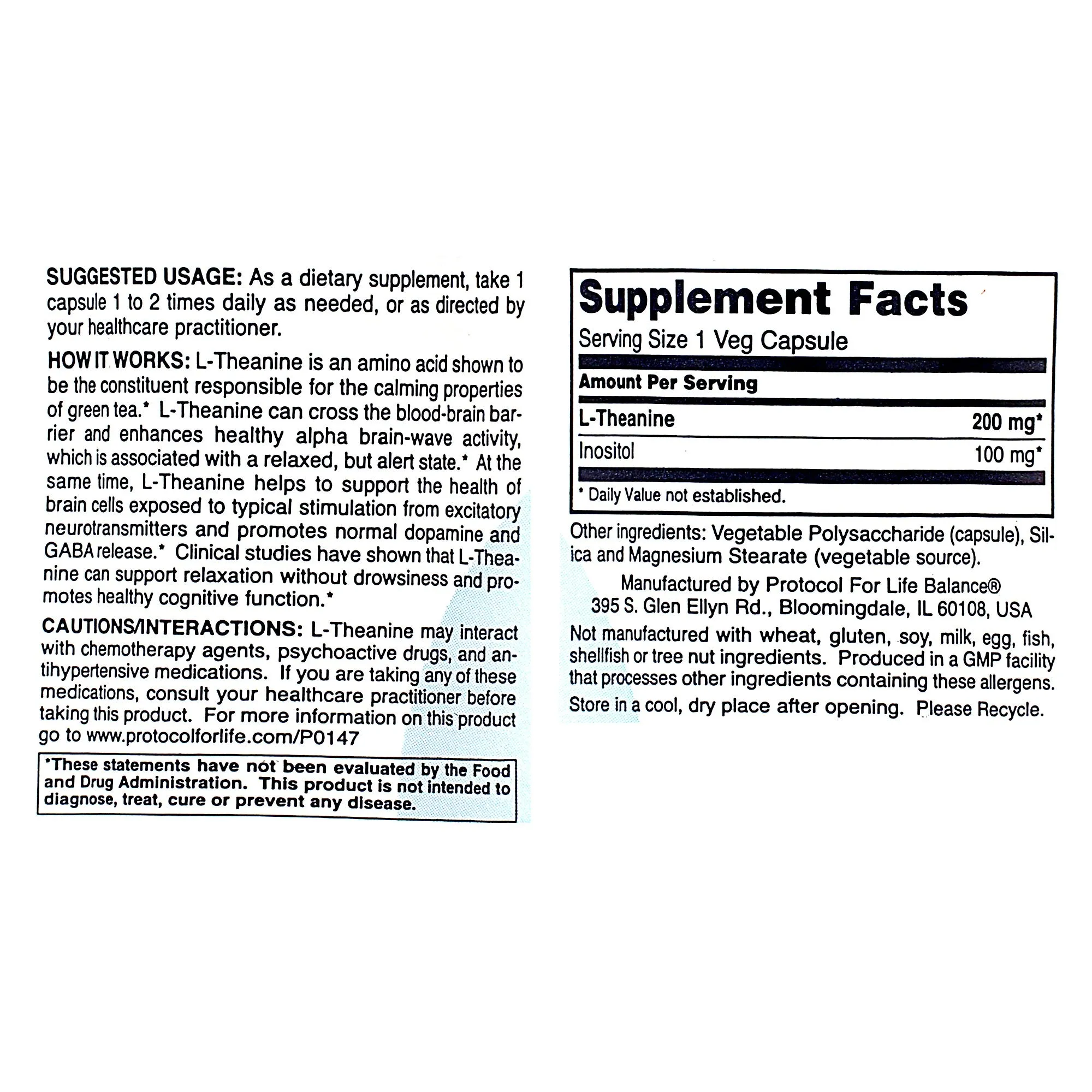 L-Theanine 200mg
