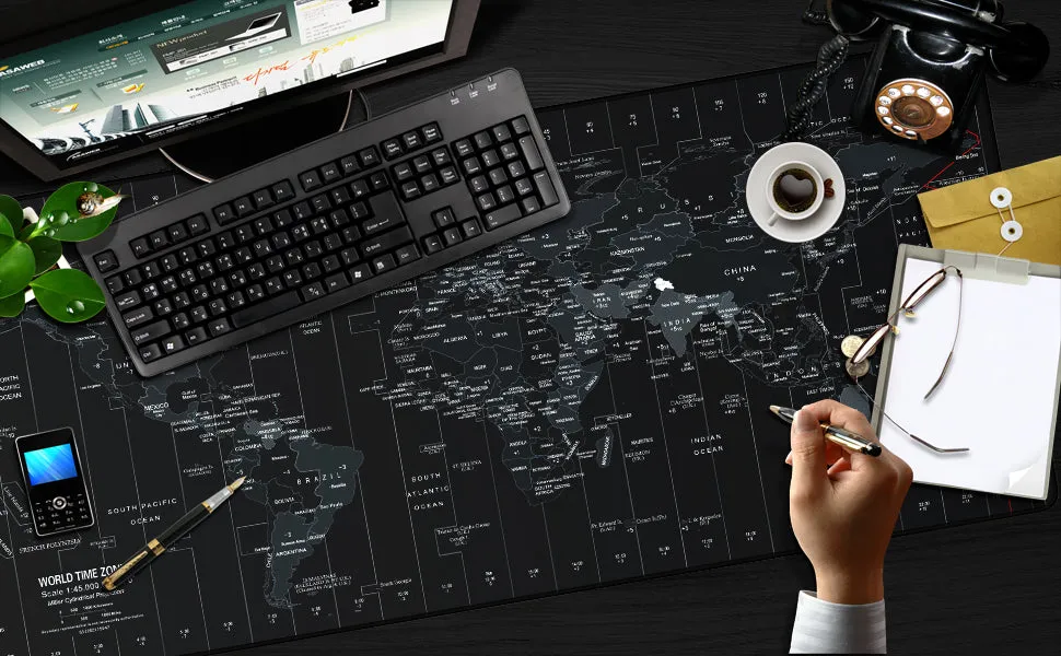 Large Gaming Anti slip Natural Rubber Locking Edge Mouse Pad