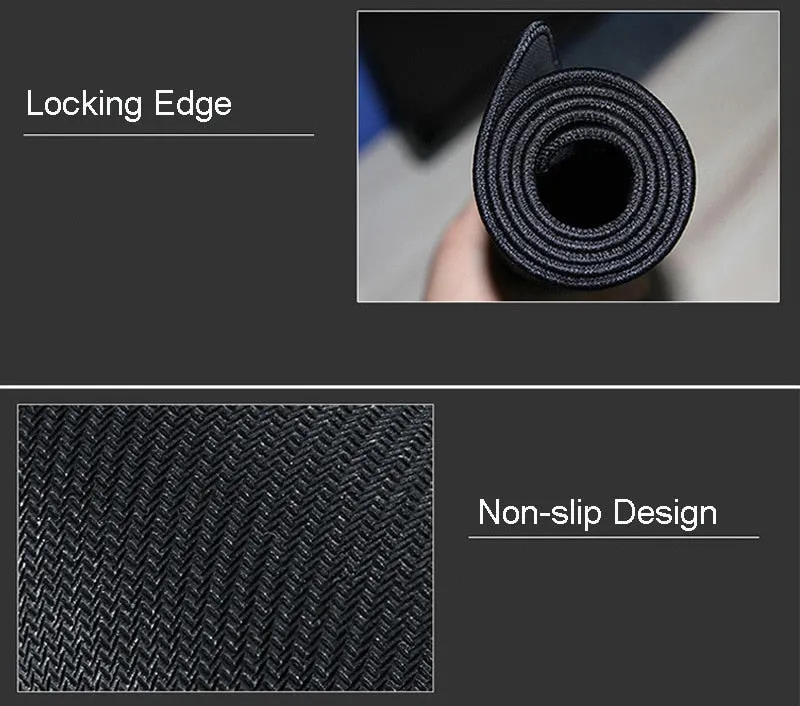 Large Gaming Anti slip Natural Rubber Locking Edge Mouse Pad