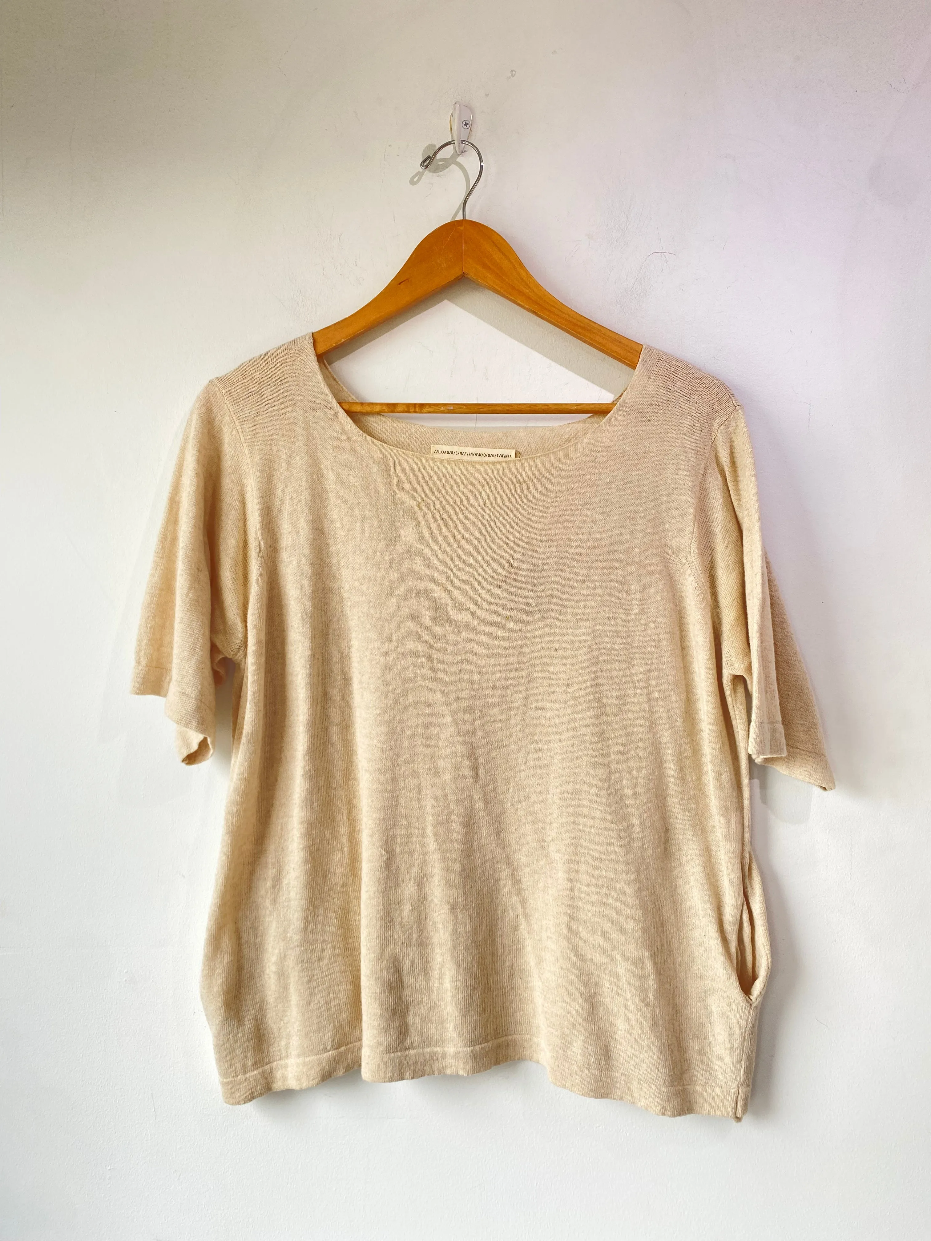 Lauren Manoogian Tan Knit Top