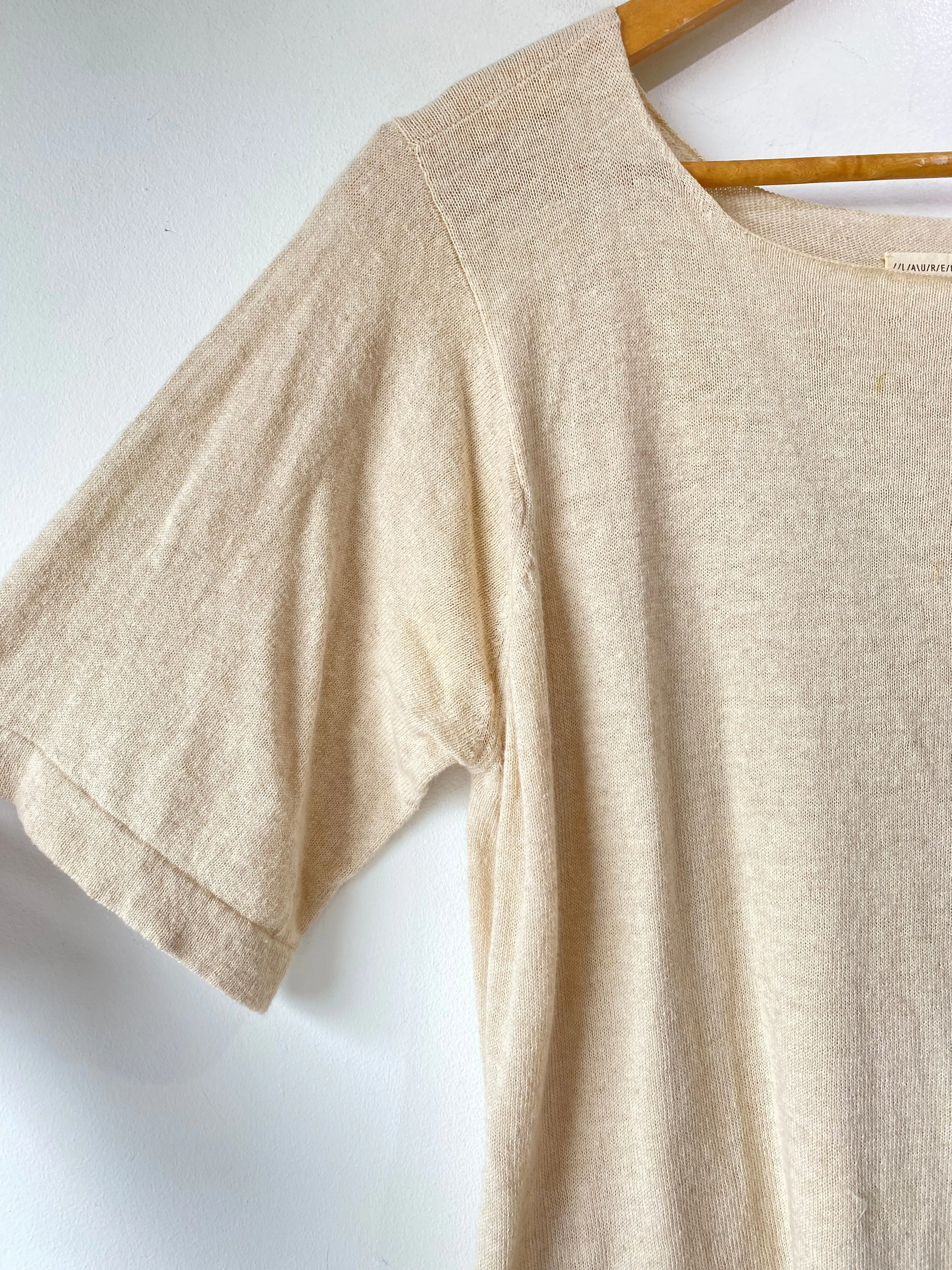Lauren Manoogian Tan Knit Top