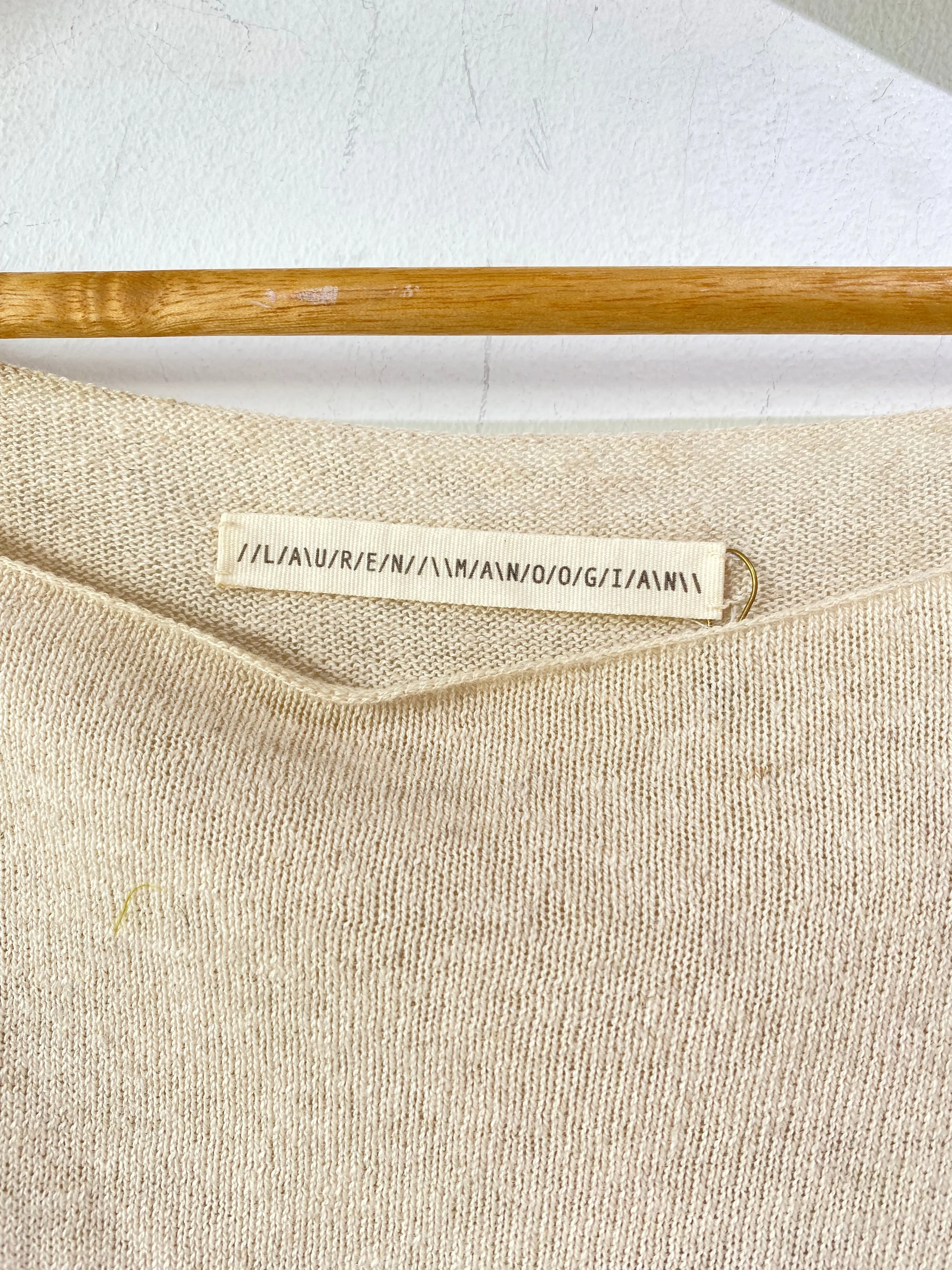 Lauren Manoogian Tan Knit Top