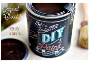 Layered Chocolate DIY Paint