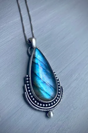 Layered Labradorite Pendant