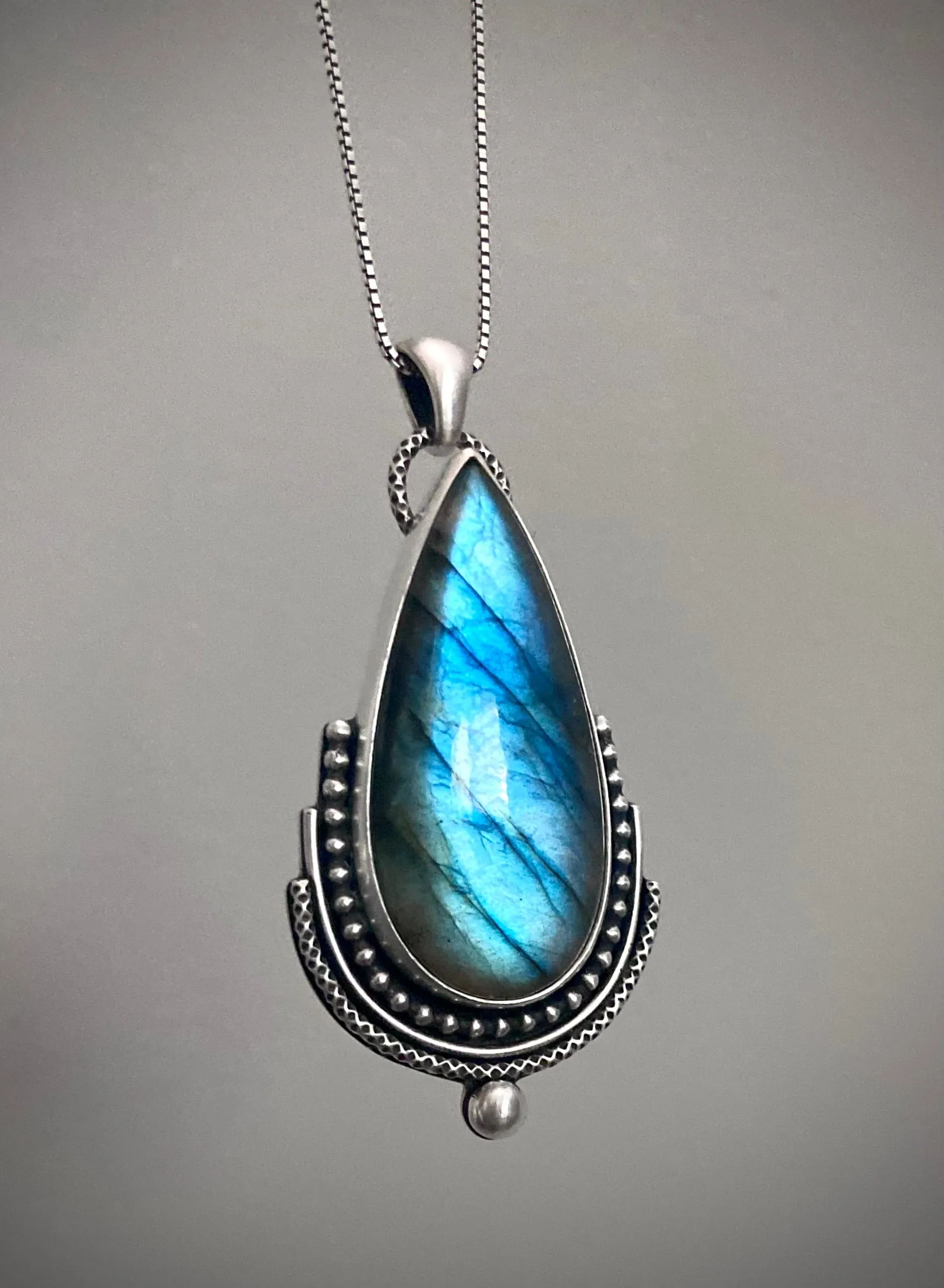 Layered Labradorite Pendant