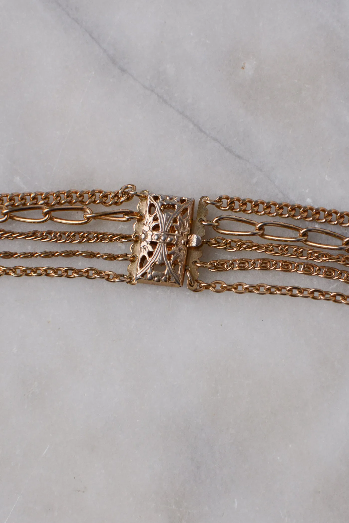 Layered Locket Mixed Chain Necklace