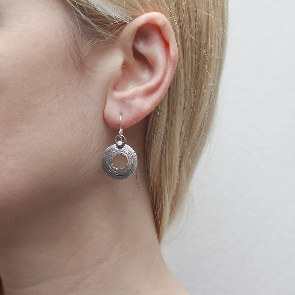 Layered Rings with Bead Wire Earring