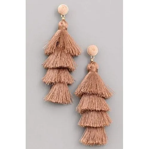 Layered Tassel Earrings