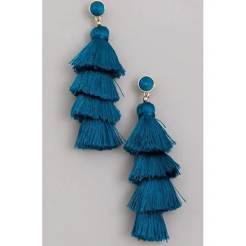 Layered Tassel Earrings