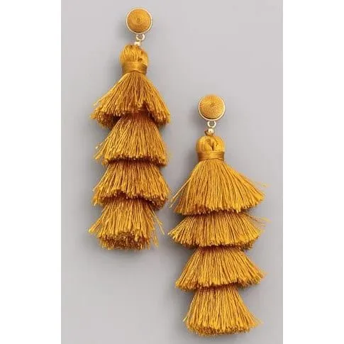 Layered Tassel Earrings