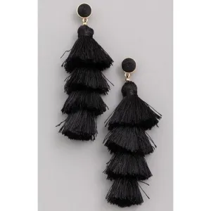 Layered Tassel Earrings