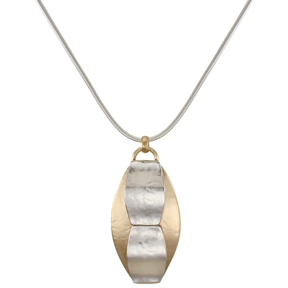 Layered Wavy Ovals Necklace