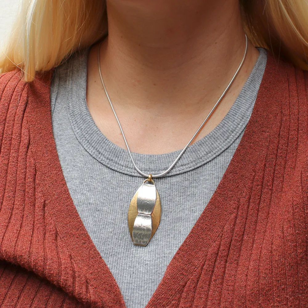 Layered Wavy Ovals Necklace