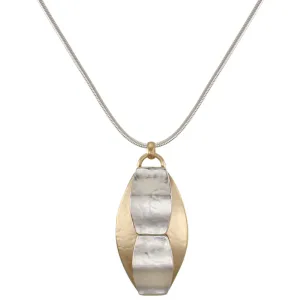 Layered Wavy Ovals Necklace