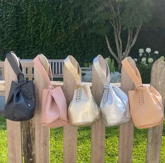 Leather Mini Bucket Bag