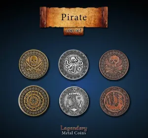 Legendary Metal Coins: Pirate