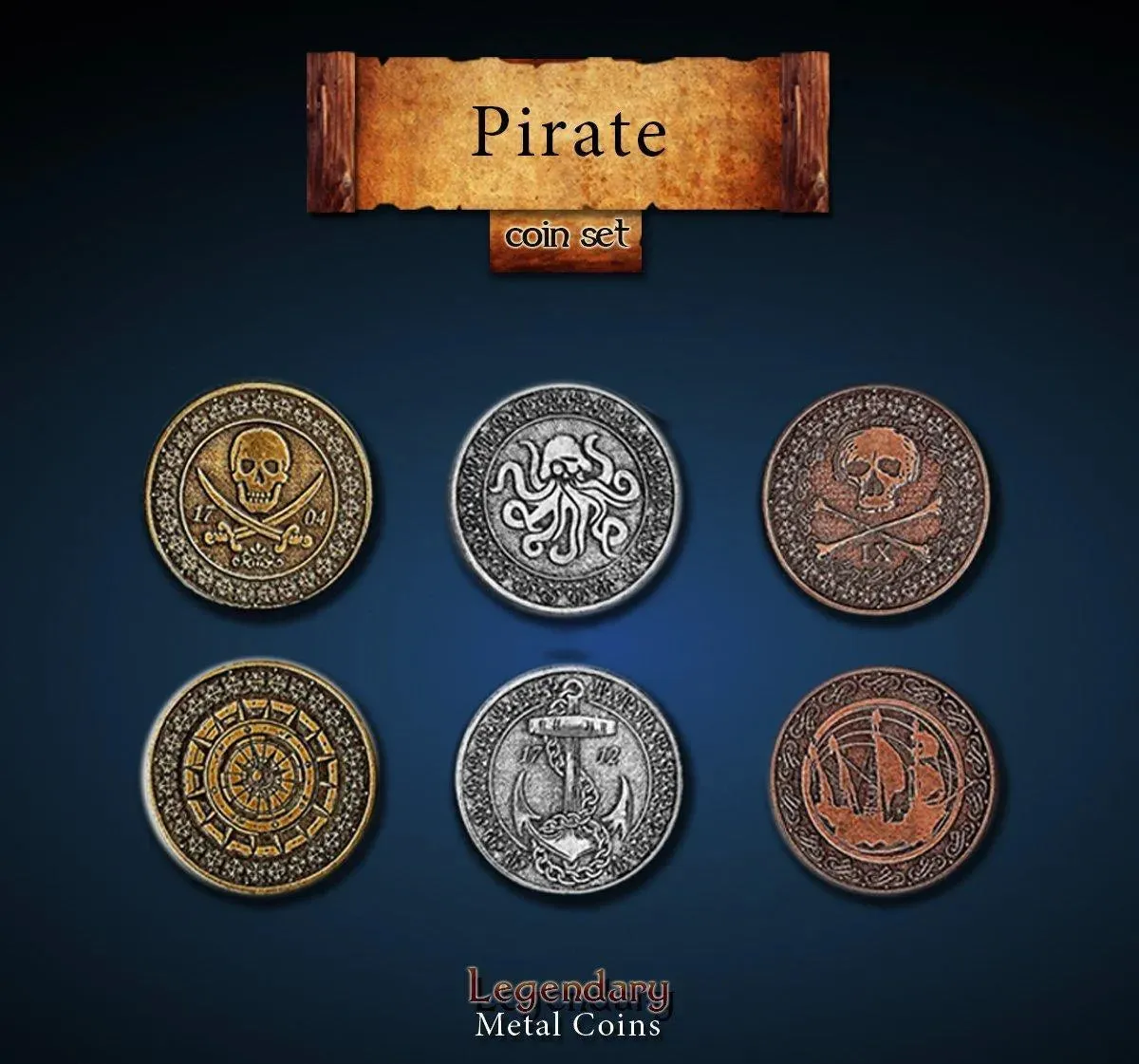 Legendary Metal Coins: Pirate