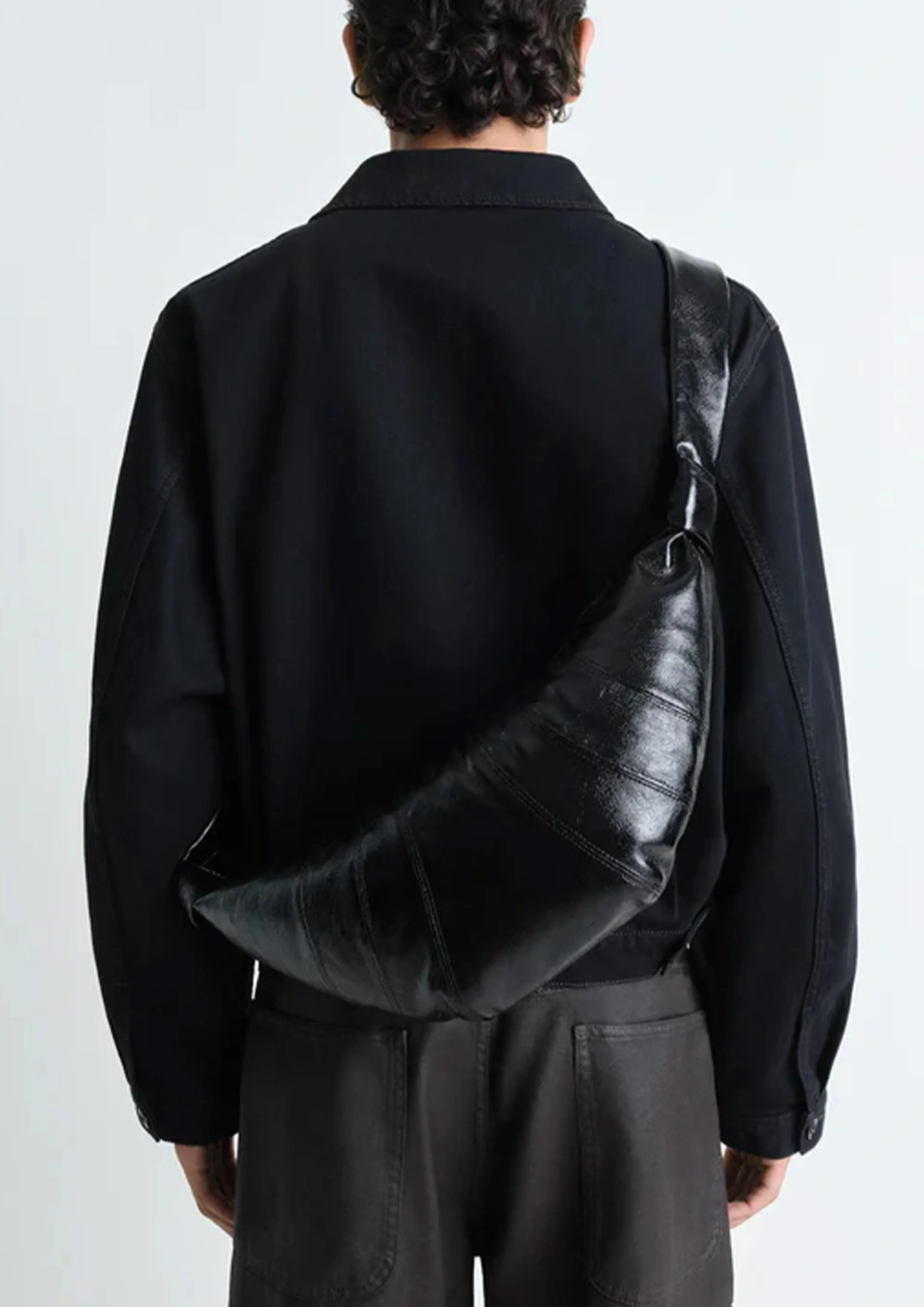 LEMAIRE - MEDIUM CROISSANT BAG BLACK