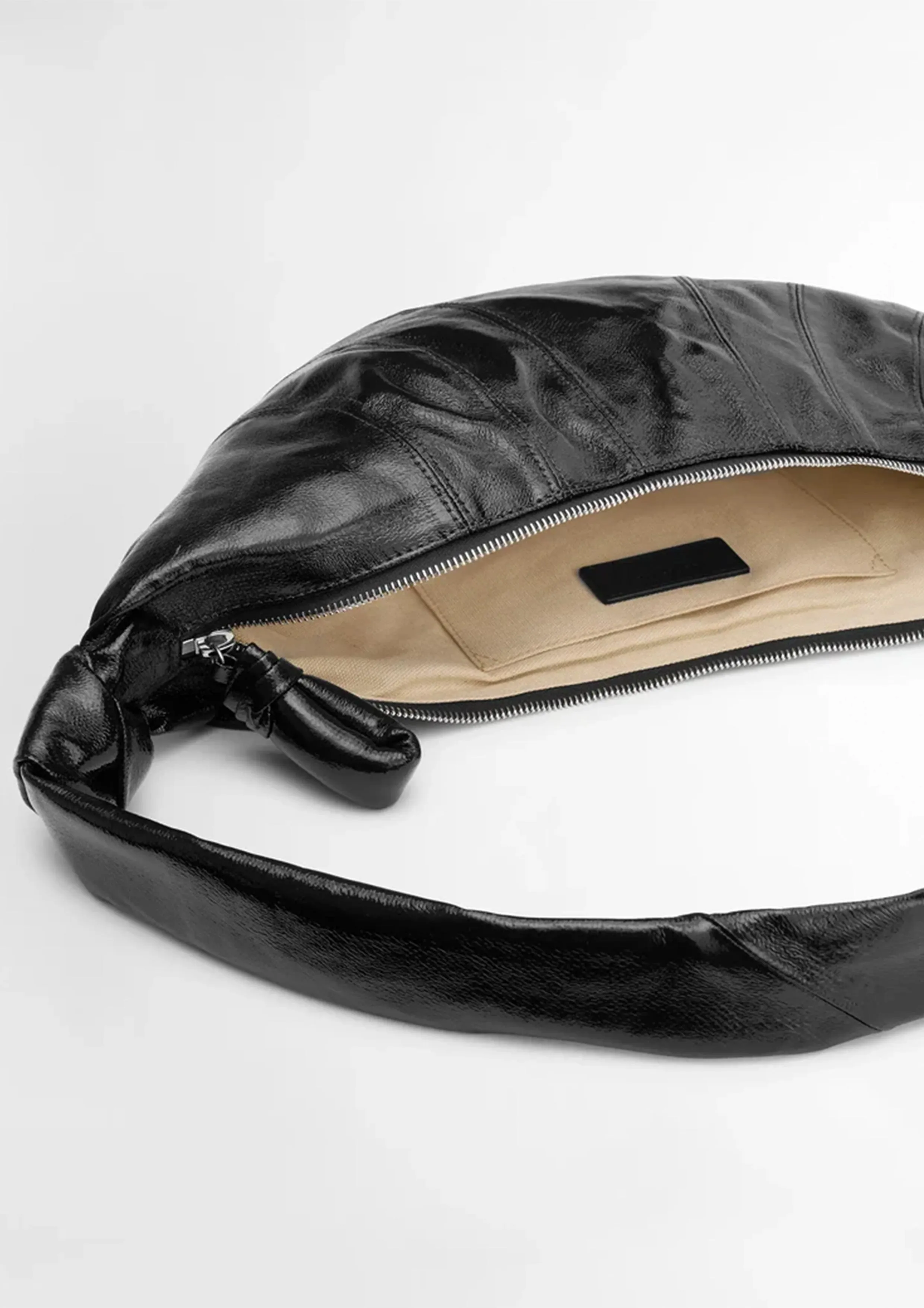 LEMAIRE - MEDIUM CROISSANT BAG BLACK