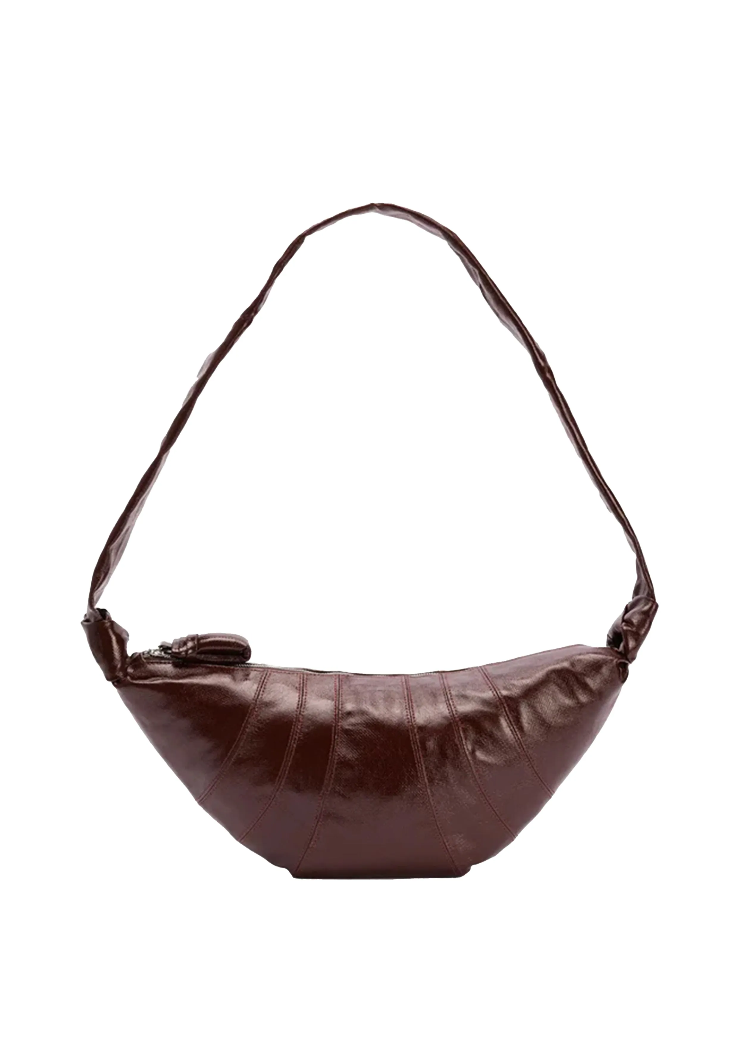 LEMAIRE - MEDIUM CROISSANT BAG CHOCOLATE FONDANT