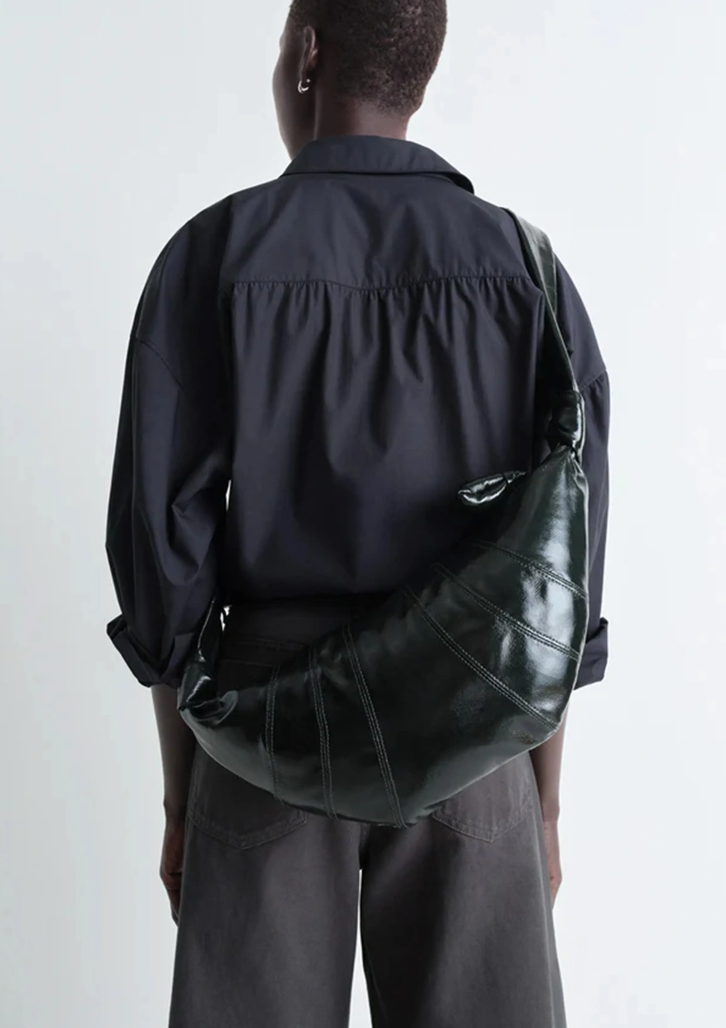 LEMAIRE - MEDIUM CROISSANT BAG FOREST