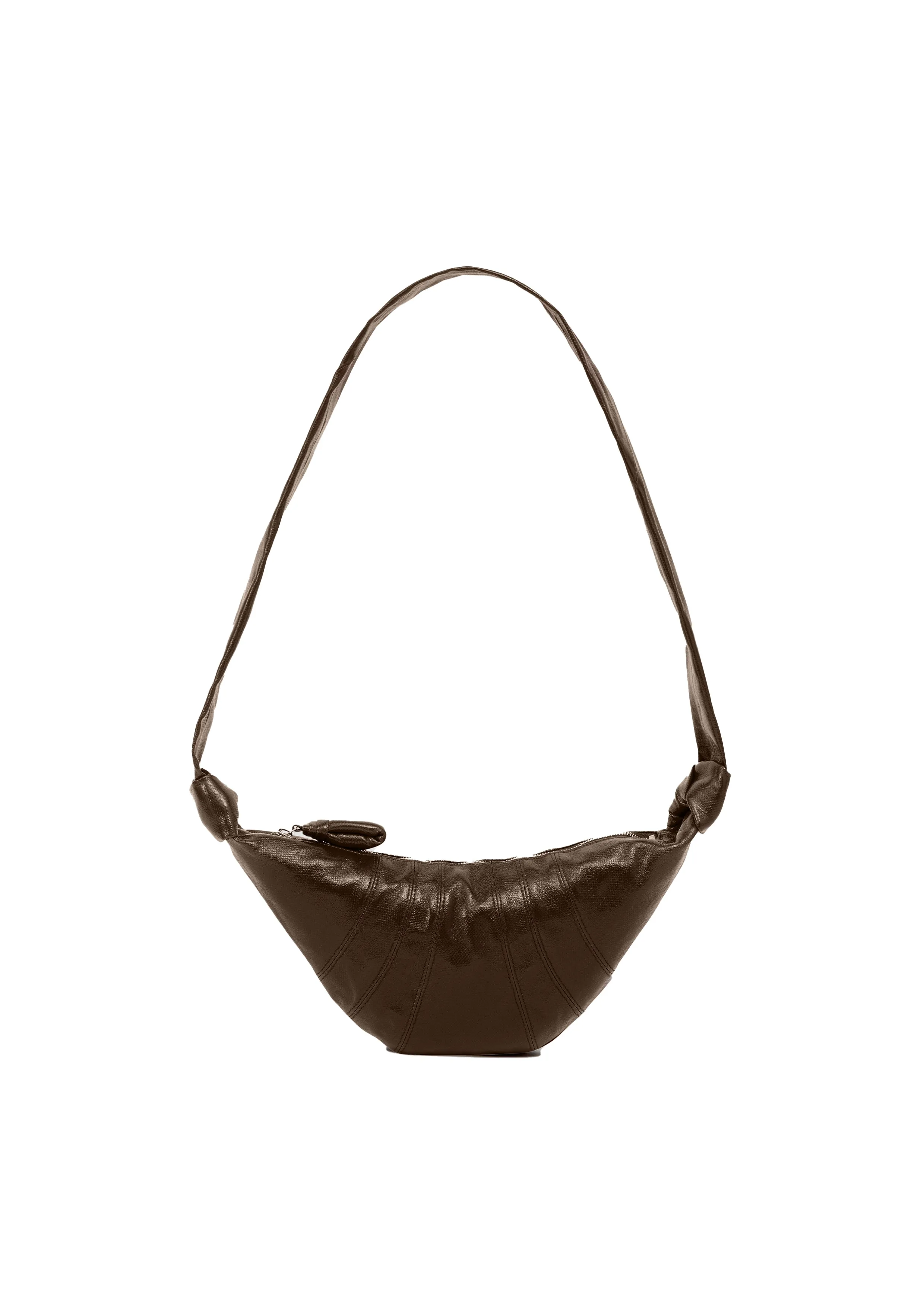 LEMAIRE - SMALL CROISSANT BAG DARK TOBACCO