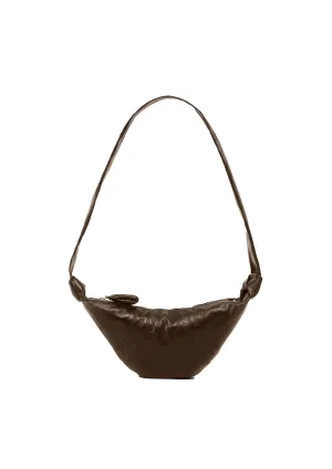 LEMAIRE - SMALL CROISSANT BAG DARK TOBACCO