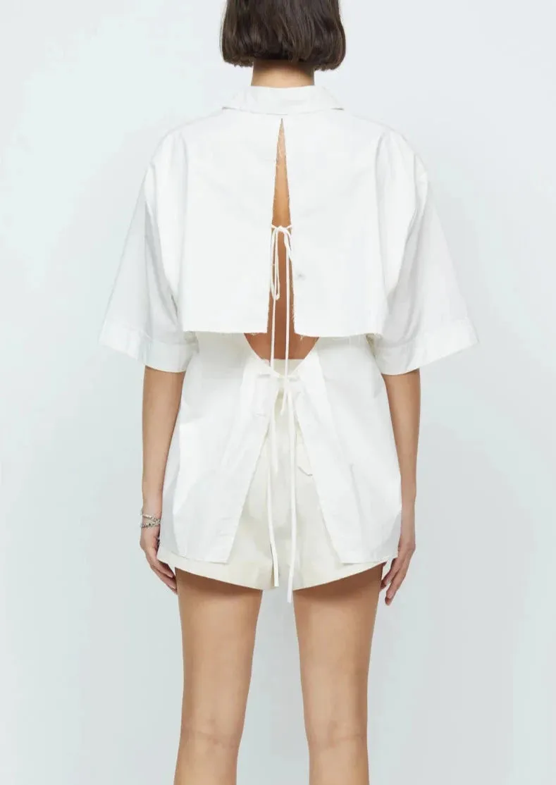 Lenna S/S Shirt - Ecru