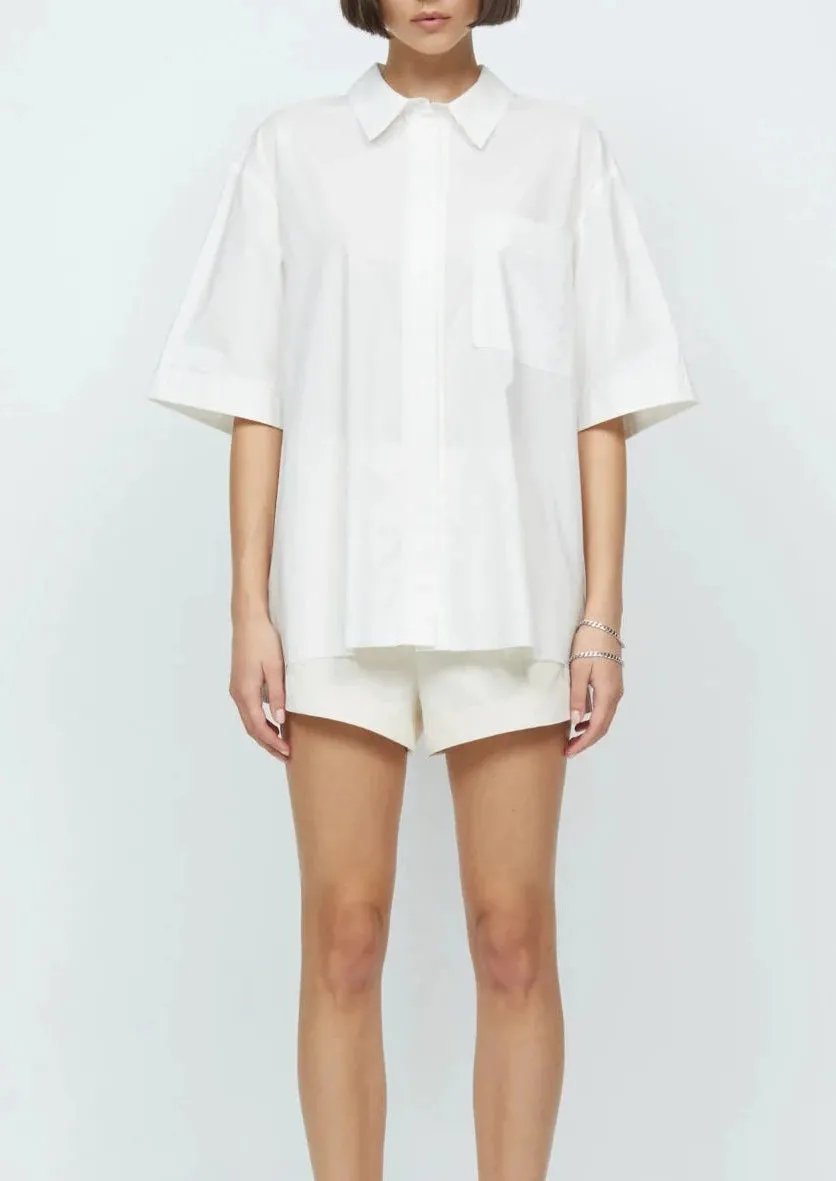 Lenna S/S Shirt - Ecru