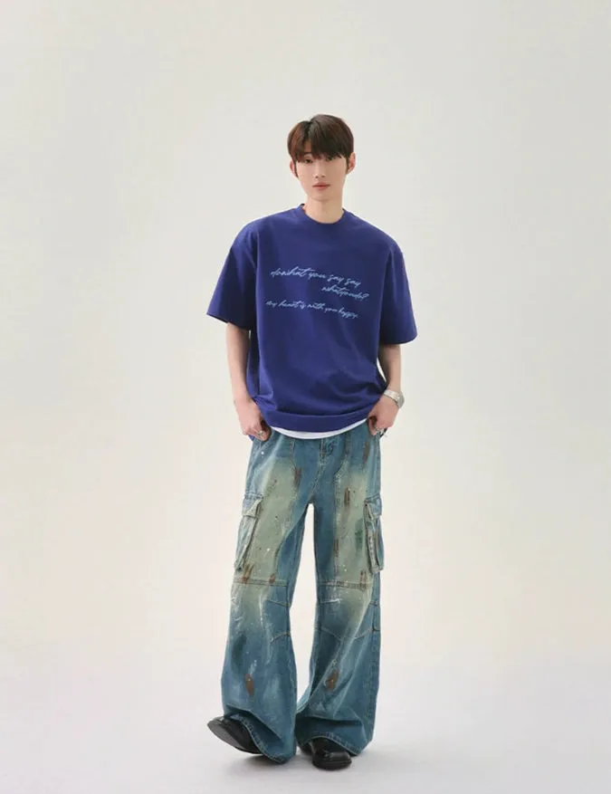 Letter Print Casual T-shirt