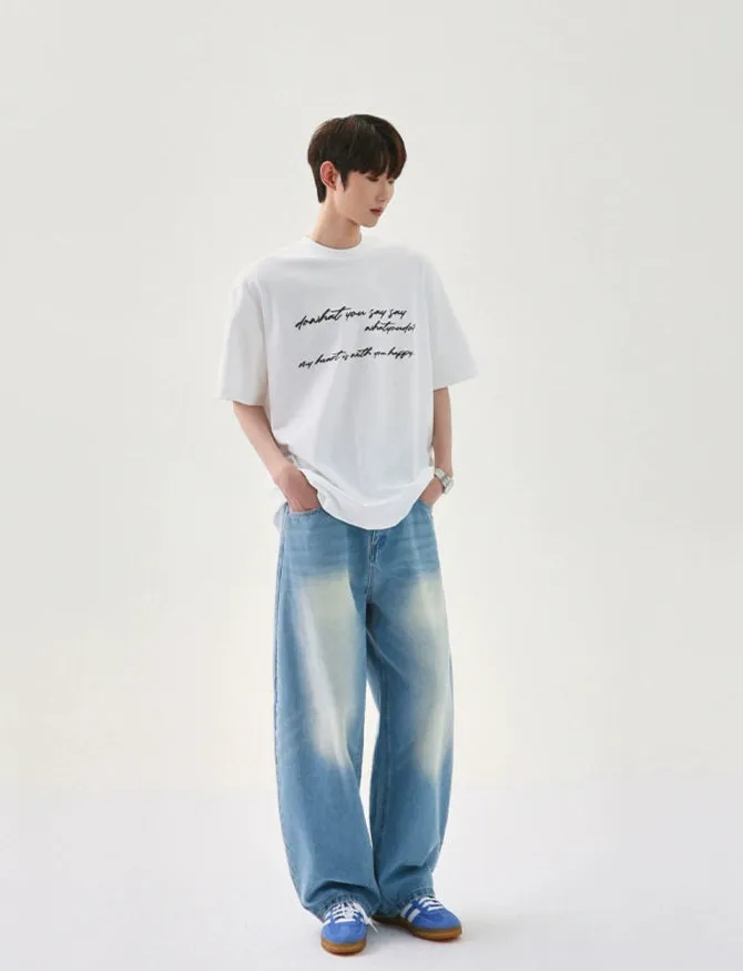 Letter Print Casual T-shirt