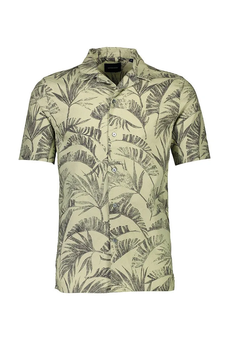 LINDBERGH WASHED AOP RESORT SS SHIRT