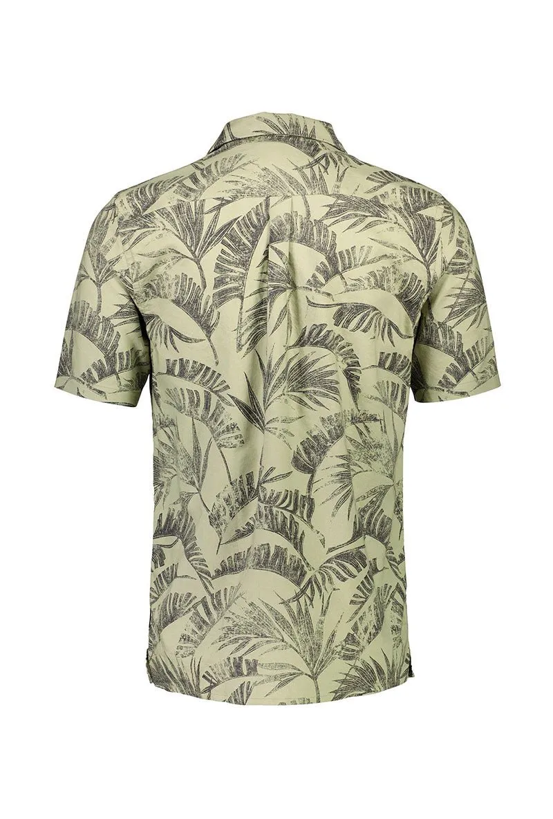 LINDBERGH WASHED AOP RESORT SS SHIRT