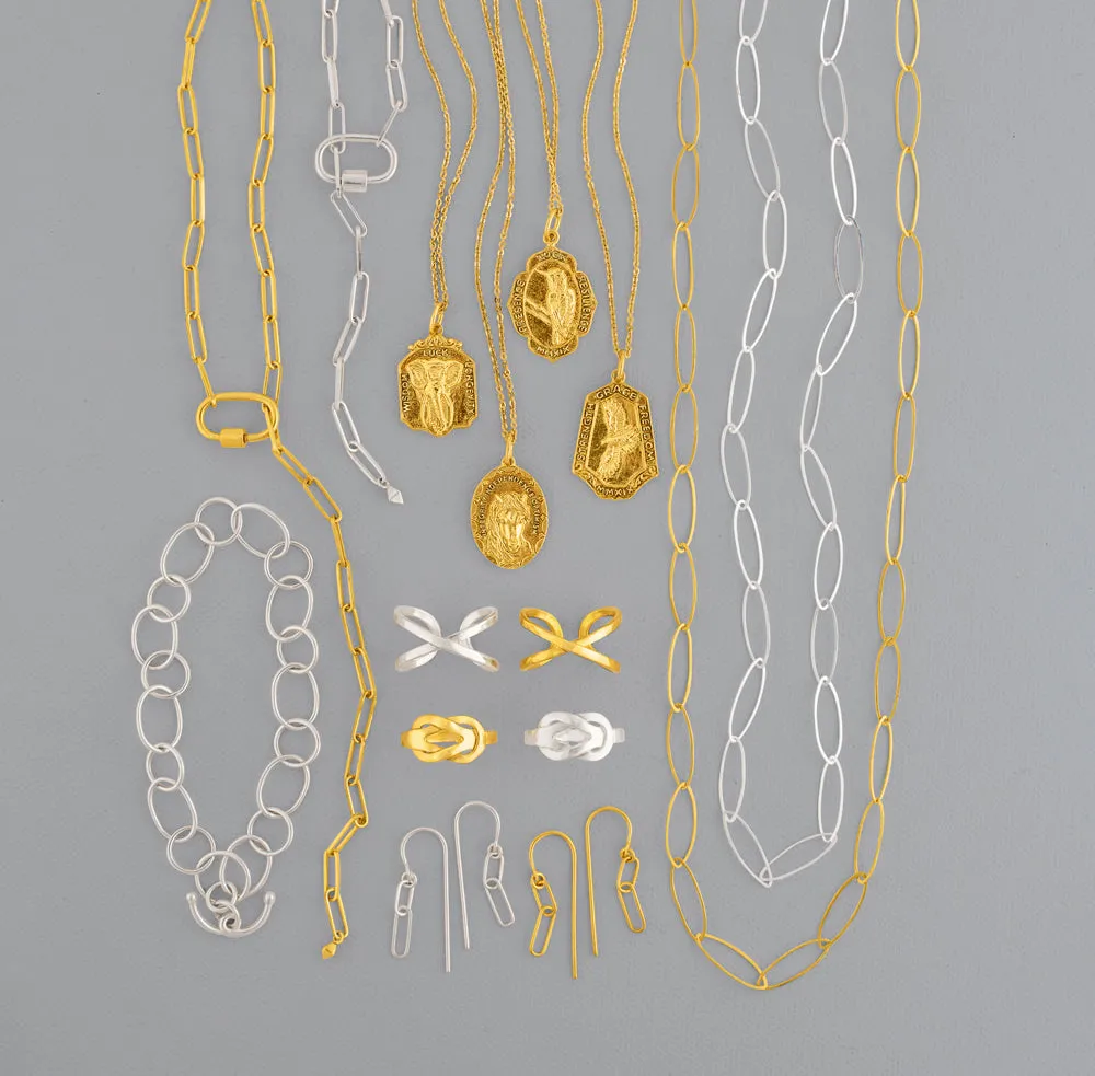 Linked & Anchored Bracelet in Gold