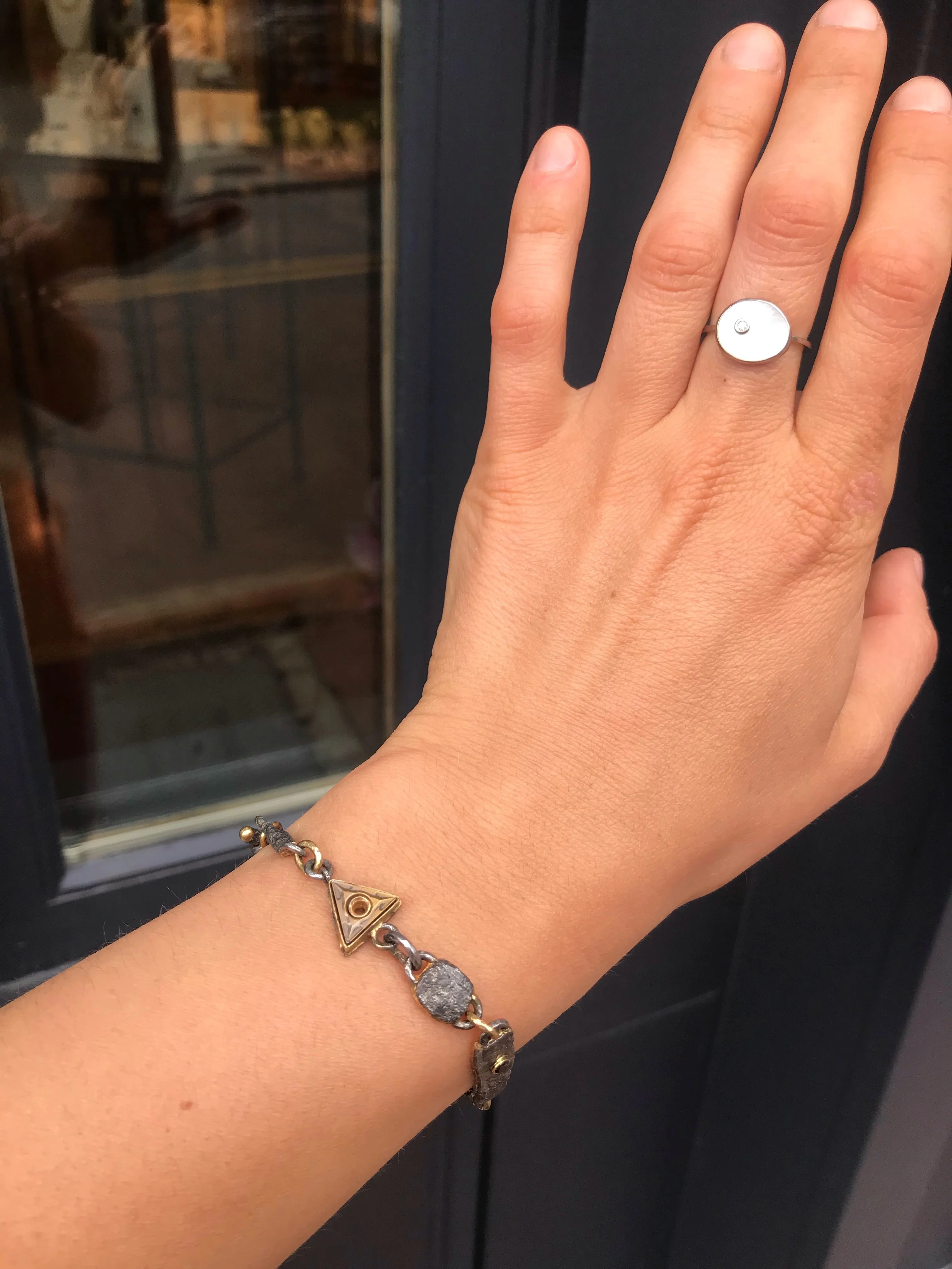 Linked Bracelet with Toggle