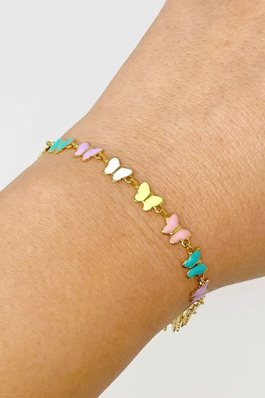 Linked Butterflies Bracelet