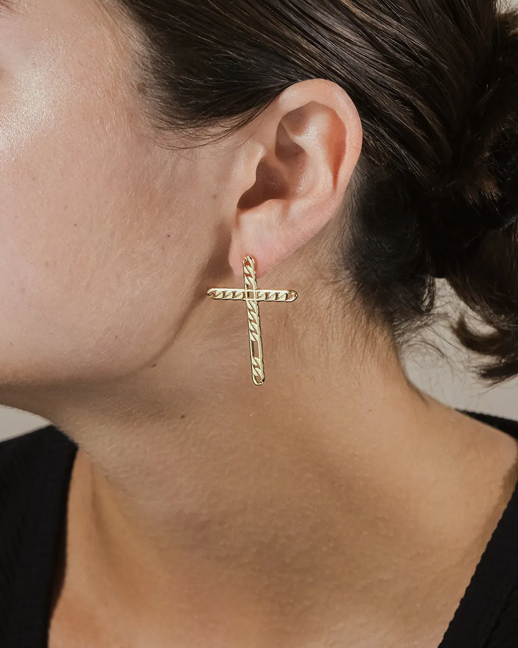 Linked Cross Studs