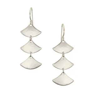 Linked Fans Wire Earrings