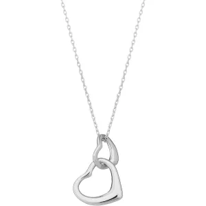 Linked Hearts Pendant Necklace