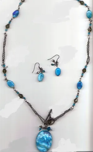 Linked In Blue Jewelry Set (special order - sold out)