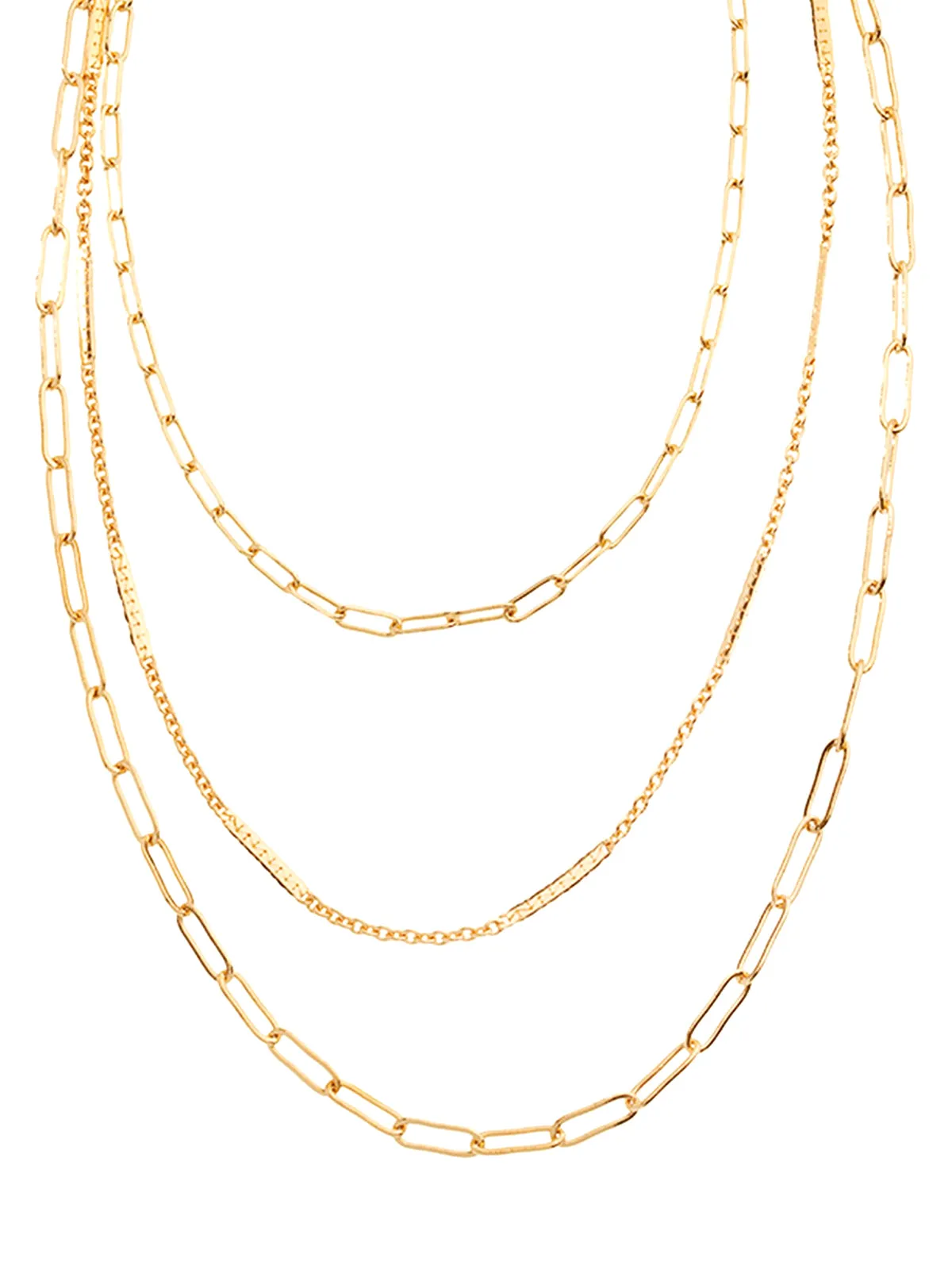 Linked Layered Necklace