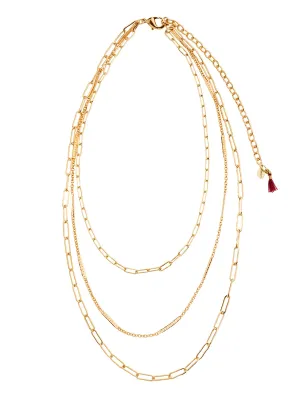 Linked Layered Necklace