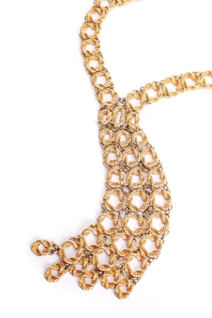 Linked Waterfall Y Necklace