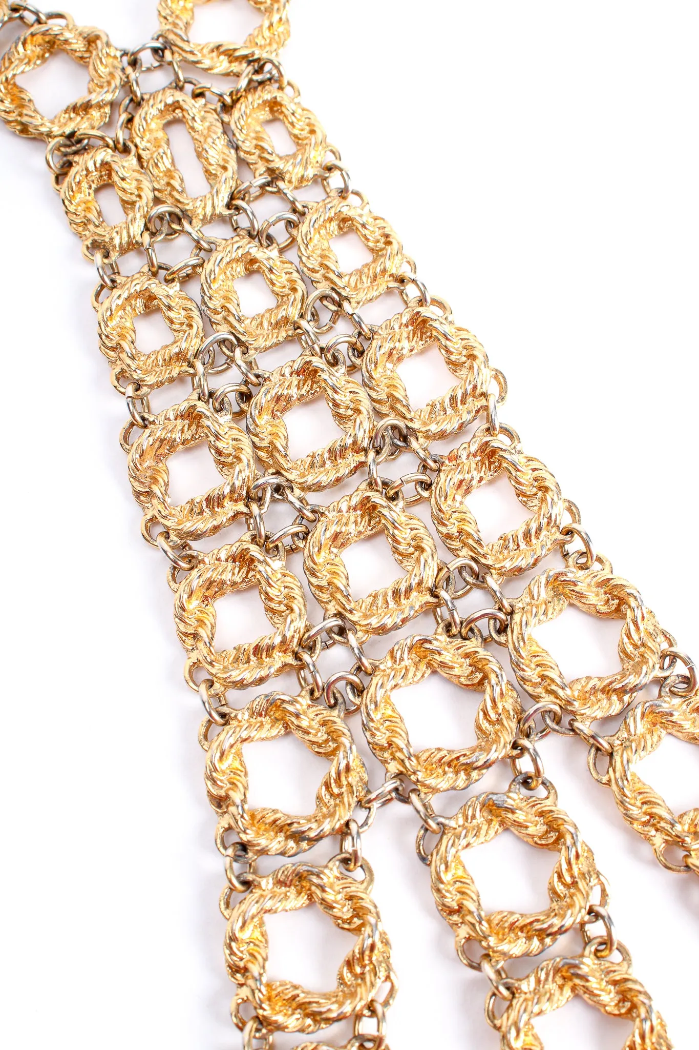 Linked Waterfall Y Necklace